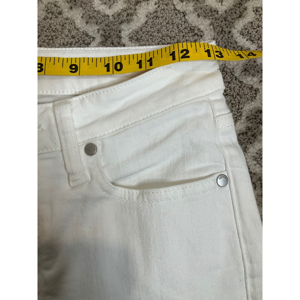 Quince Bella Jeans High Wasted Stretch Straight Cloud White Denim Summer 26 - Picture 5 of 6